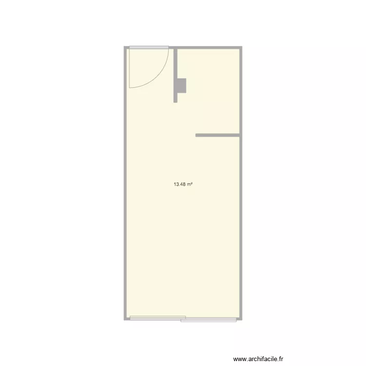 Plan actuel Studio Valetta. Plan de 