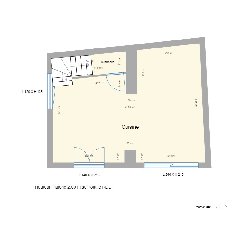 4 AV DE GIGNAC PROJET RDC. Plan de 0 pièce et 0 m2