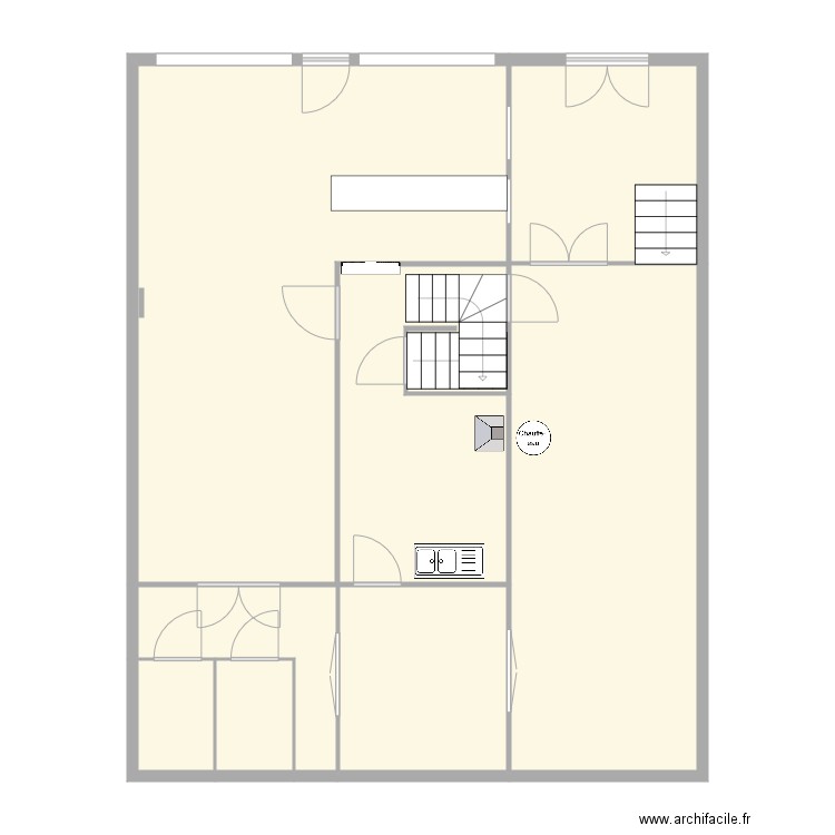 projet séparation appartements 28qln. Plan de 0 pièce et 0 m2