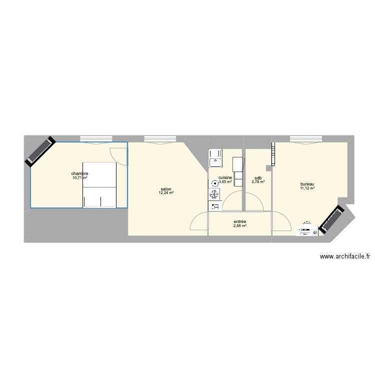 appart . Plan de 0 pièce et 0 m2