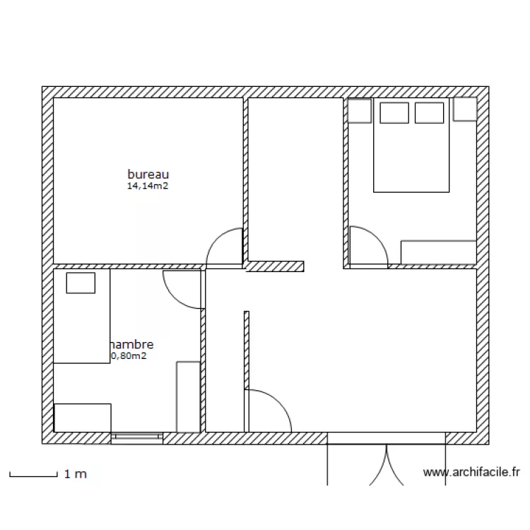 rez de chaussée projet. Plan de rez de chaussée projet. Plan de