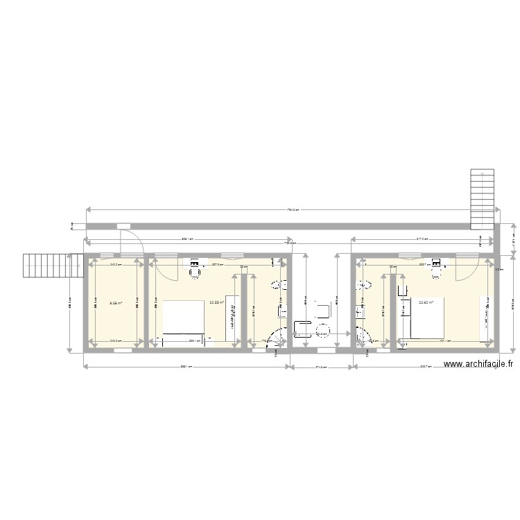hangar NIV 1 modif 1. Plan de 0 pièce et 0 m2