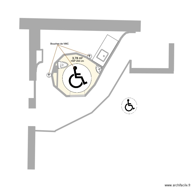 APEL 38 S1. Plan de 1 pièce et 4 m2