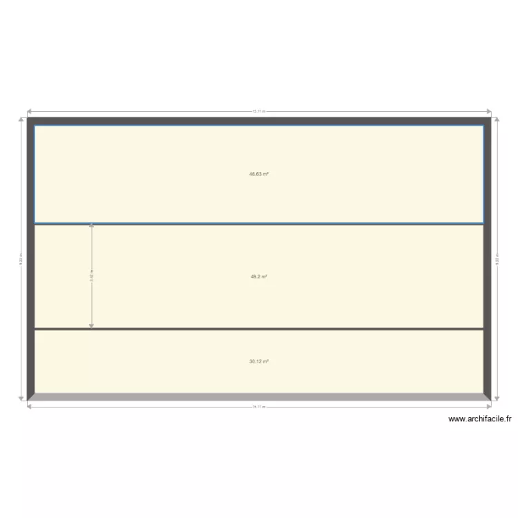 MAISON JFP ETAGE  VERS B. Plan de 