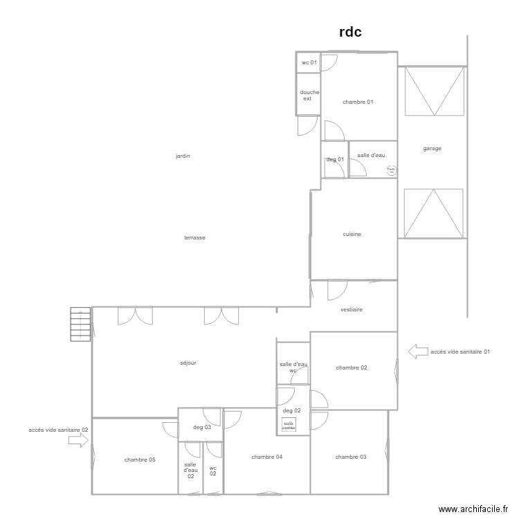 sci eden roc. Plan de 0 pièce et 0 m2