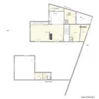 Maison Joigny extension projet arriere-maison avec cuisine au centre