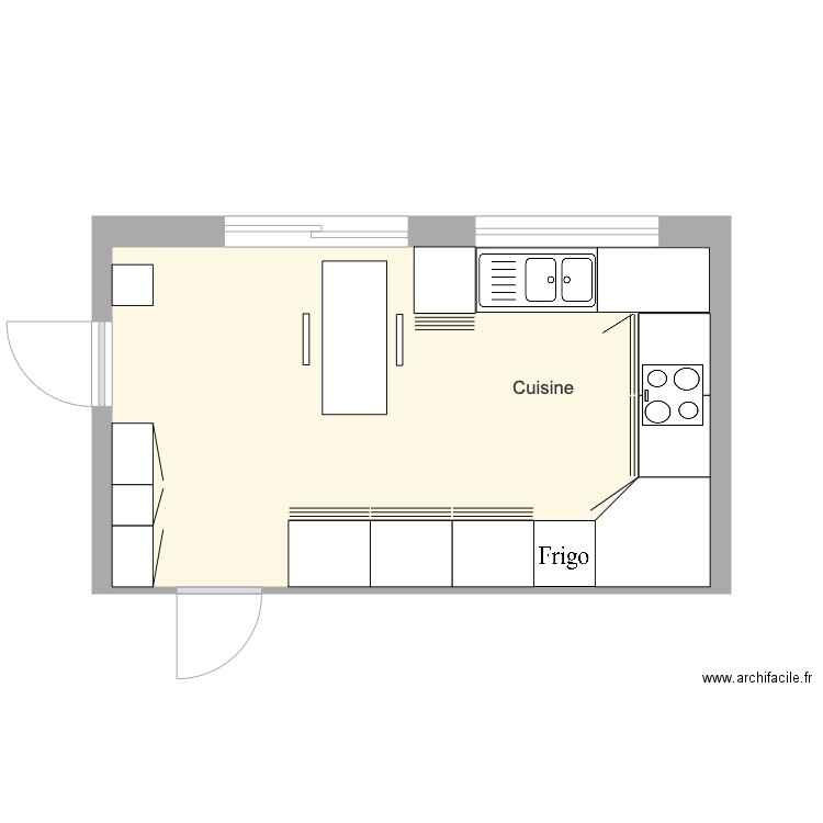 cuisine1. Plan de 0 pièce et 0 m2