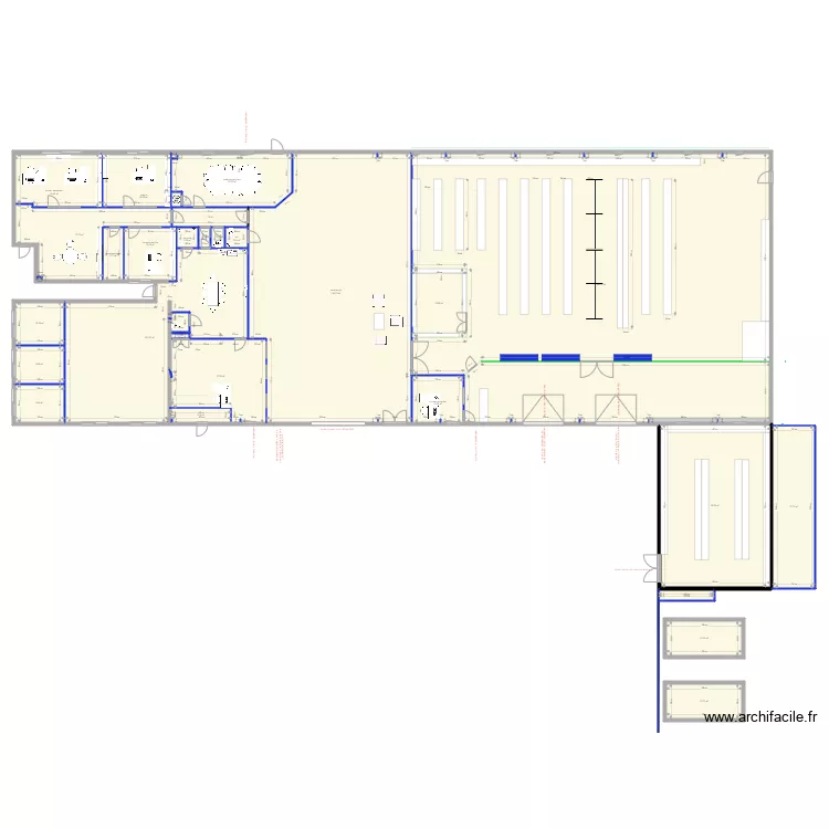 DEPOT  AMENAGEMENT . Plan de 