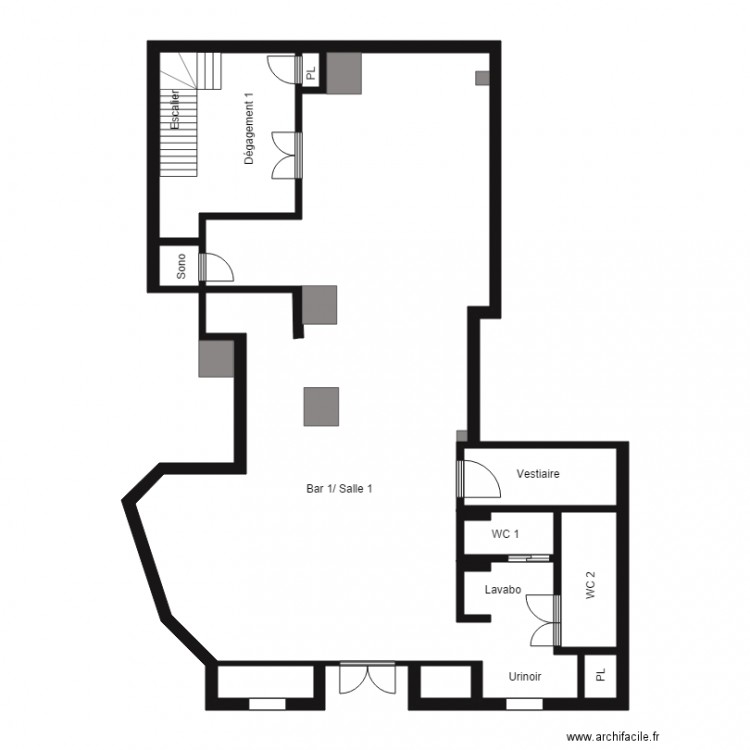 LABO RDC. Plan de 0 pièce et 0 m2