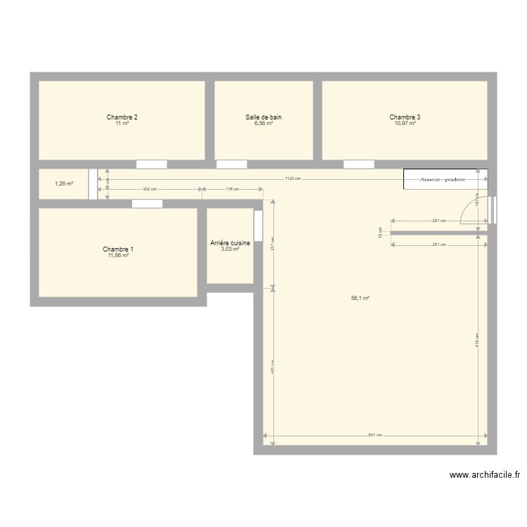 Maison 1. Plan de 0 pièce et 0 m2