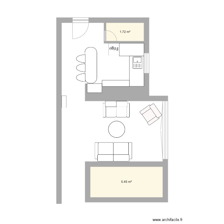 cuisine travaux 1. Plan de 0 pièce et 0 m2