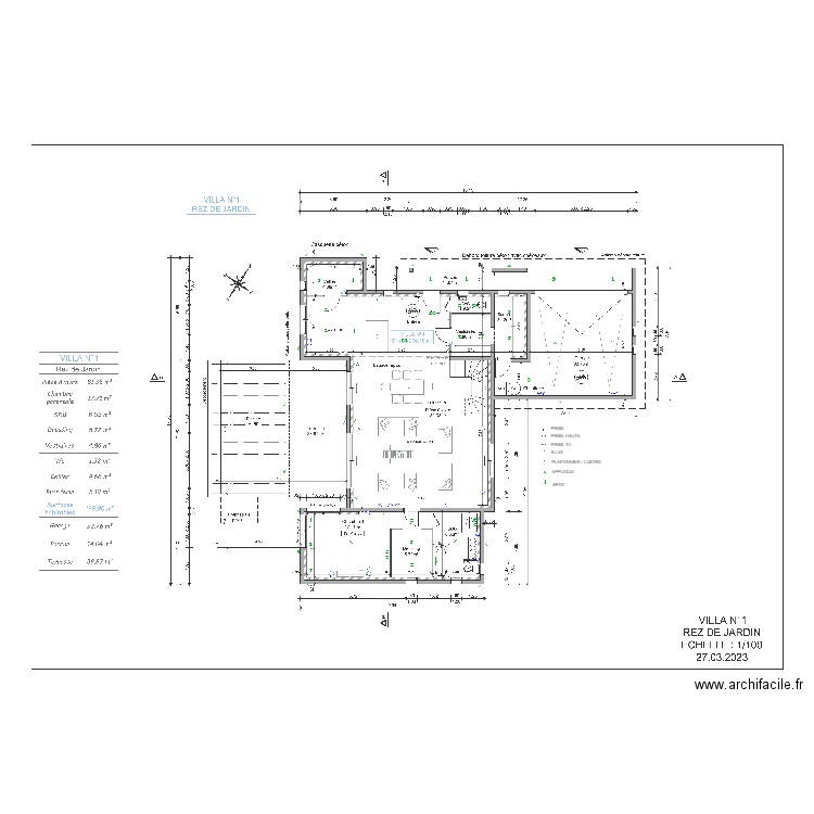 VILLA 1 RDV - ELEC. Plan de 0 pièce et 0 m2