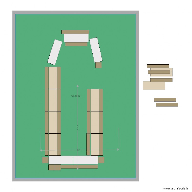plan extérieur 77 beau. Plan de 0 pièce et 0 m2