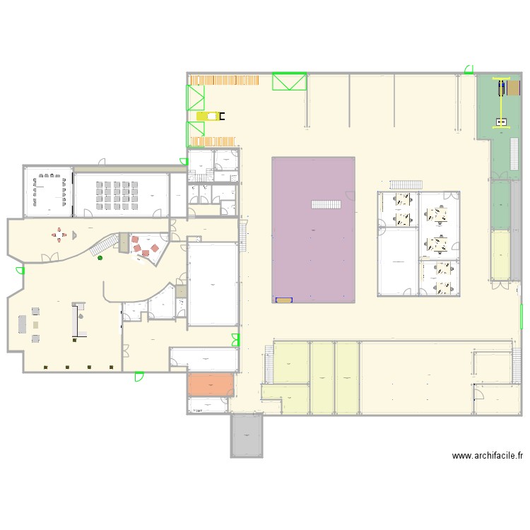 VOLTA RDC V2.01. Plan de 48 pièces et 2561 m2