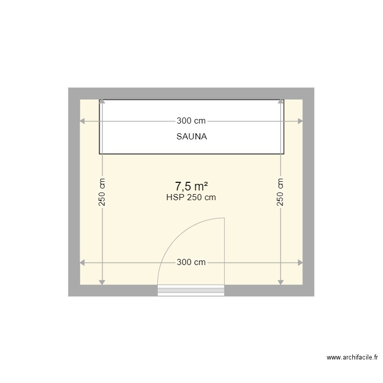 SAUNA. Plan de 0 pièce et 0 m2