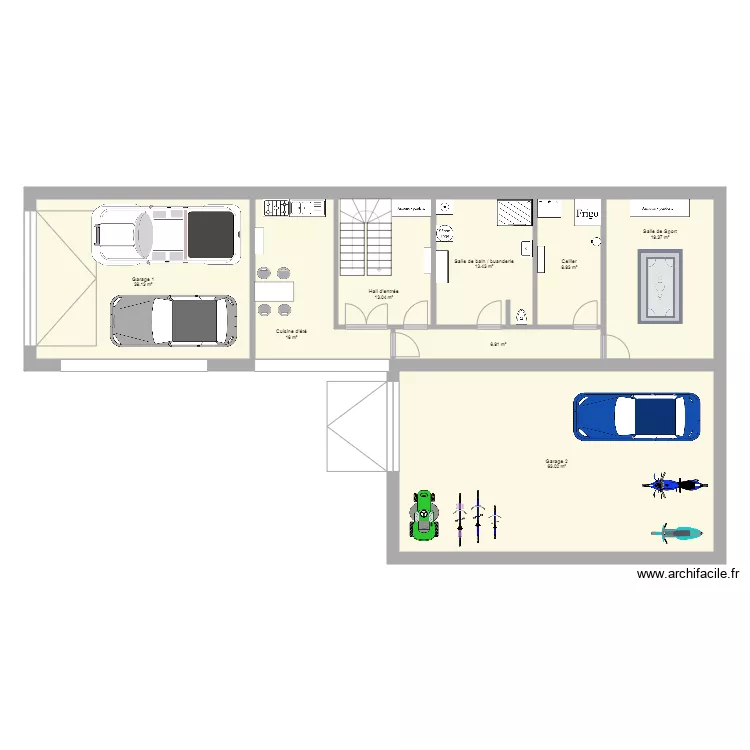 residence principale niveau 1 v5. Plan de 