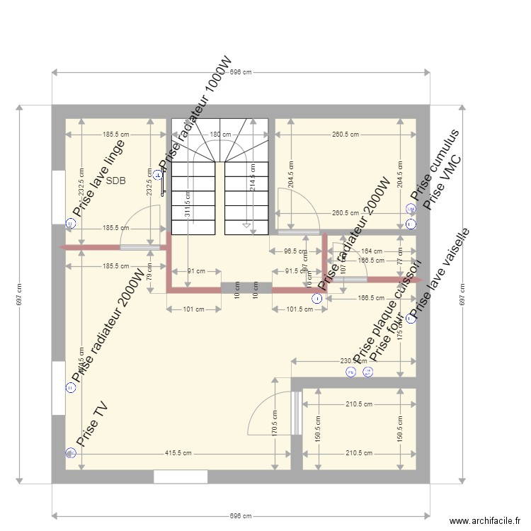 Maison cachan SS électricité spécialisée. Plan de 0 pièce et 0 m2