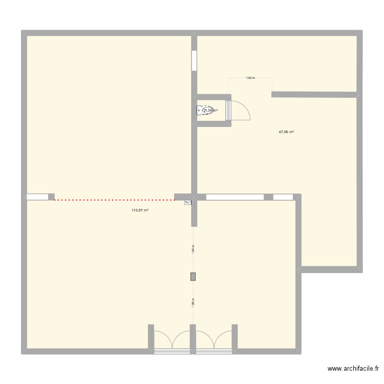 Ste Suzanne Velli Market Plan. Plan de 3 pièces et 163 m2