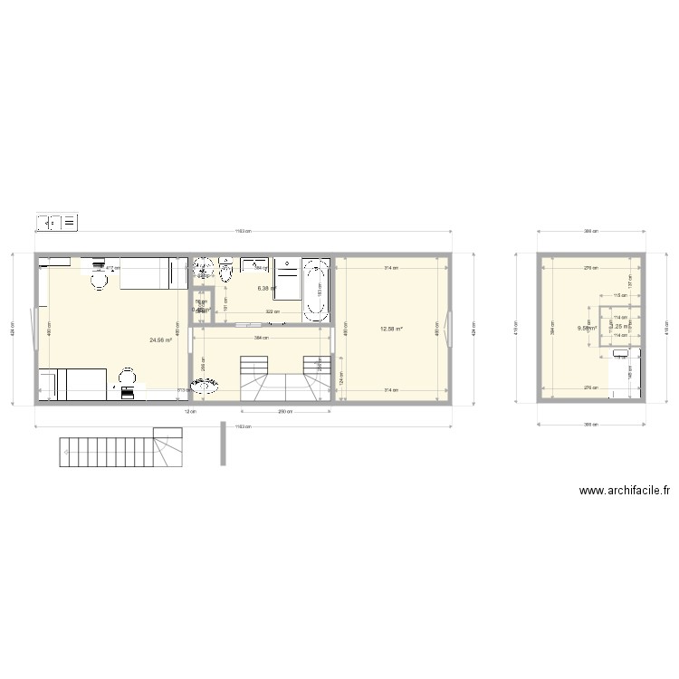 Grenade projet 1er. Plan de 0 pièce et 0 m2