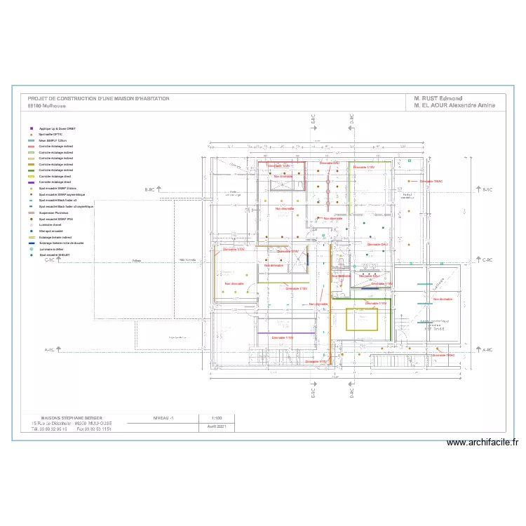 RUST ETAGE VARIATION. Plan de RUST ETAGE VARIATION. Plan de