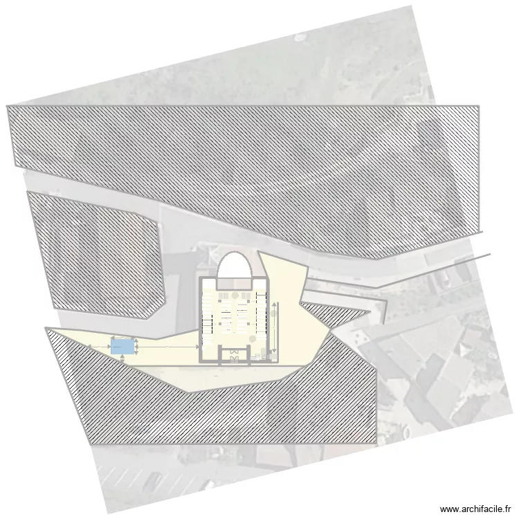 EGLISE MERCUROL. Plan de 