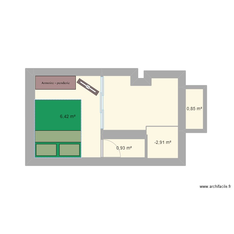 Unit 712. Plan de 7 pièces et 24 m2