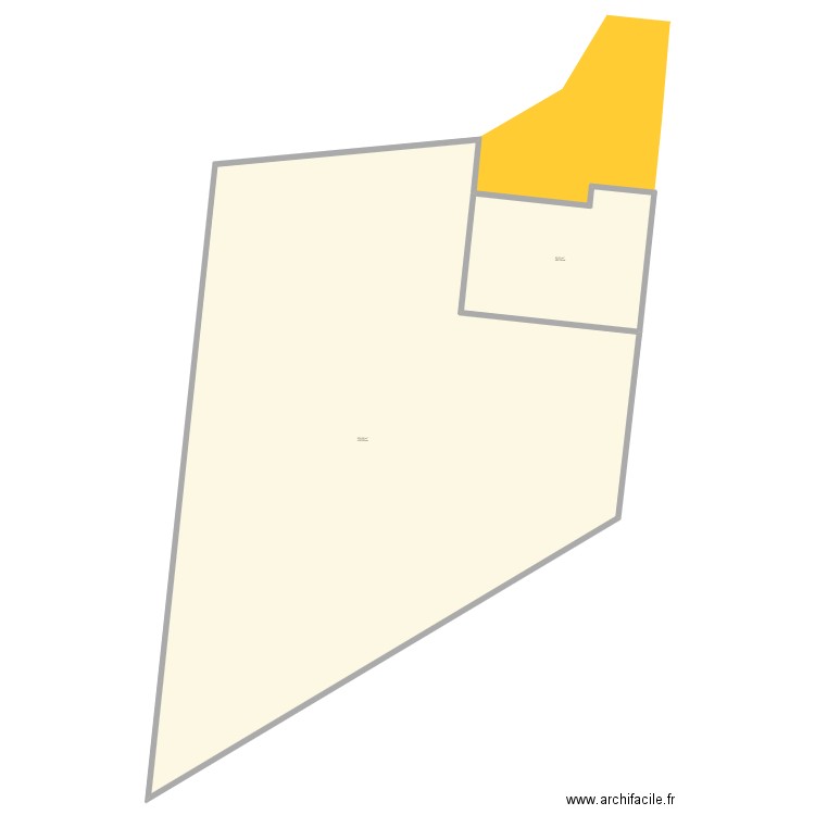 plan cadastre. Plan de 2 pièces et 930 m2