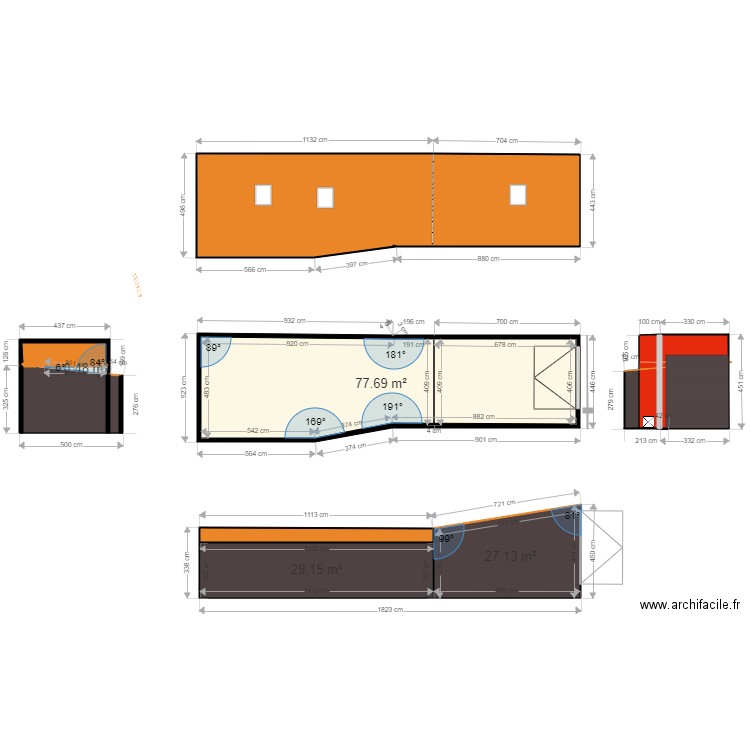 hangar 1. Plan de 0 pièce et 0 m2