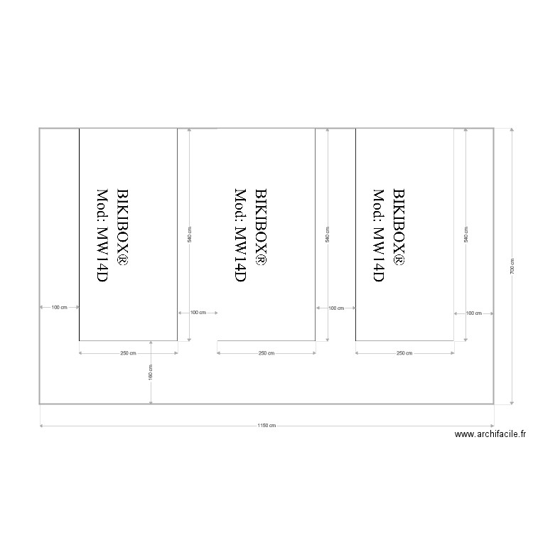 BIKIBOX. Plan de 0 pièce et 0 m2