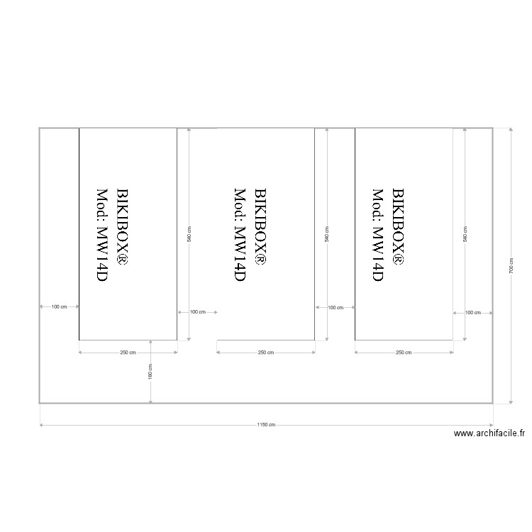 BIKIBOX. Plan de 0 pièce et 0 m2