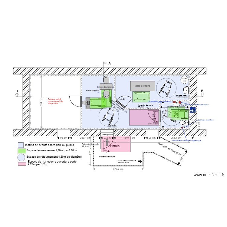 REZ CHAUSSEE sans douche. Plan de 0 pièce et 0 m2