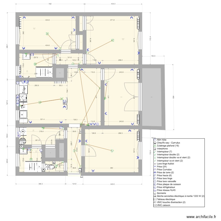 appartement renovation v14 20200518 SDB2. Plan de 0 pièce et 0 m2