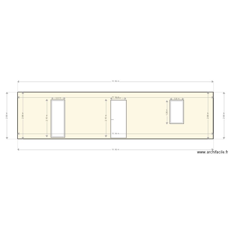 Façade nord maison Eposie . Plan de 0 pièce et 0 m2