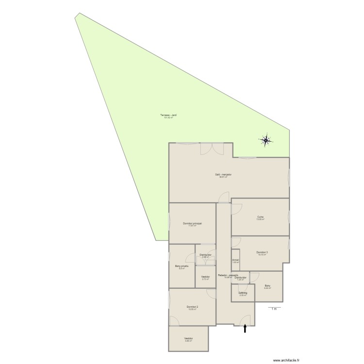 EL CORTALET BLOC B ESC E BAIXOS 2 L ALDOSA LA MASSANA. Plan de 0 pièce et 0 m2