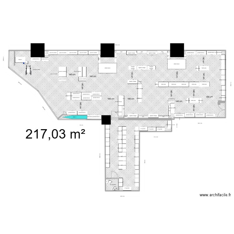 plans Securité 4 temps. Plan de 1 pièce et 217 m2