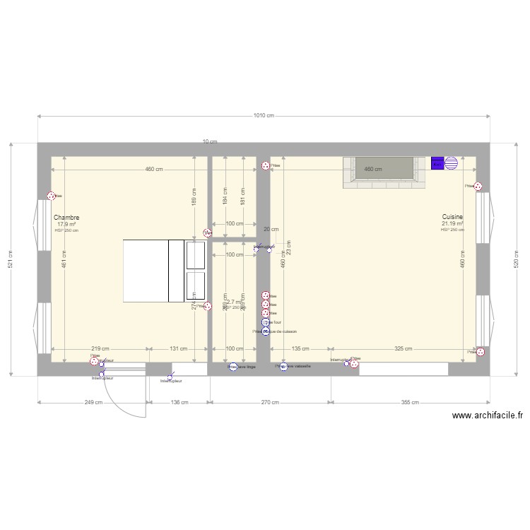 Daignac Cuisine. Plan de 0 pièce et 0 m2