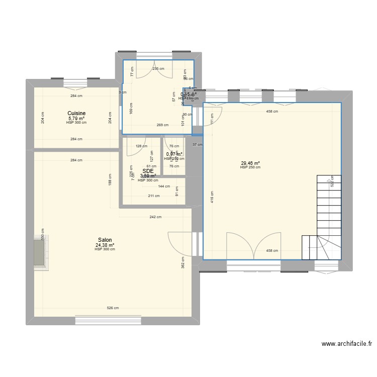 olivet Exitant 5. Plan de 13 pièces et 155 m2