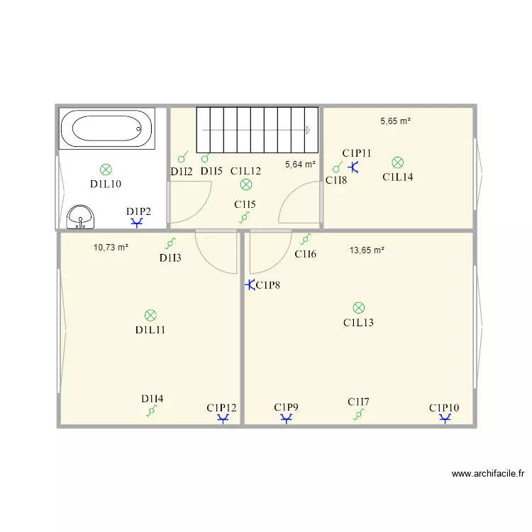 Etage Joel. Plan de 