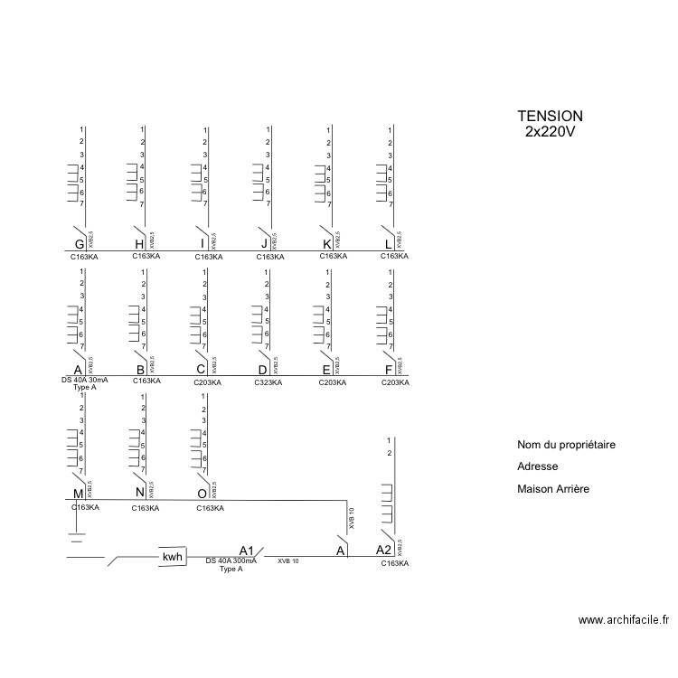 MaisonA. Plan de 0 pièce et 0 m2