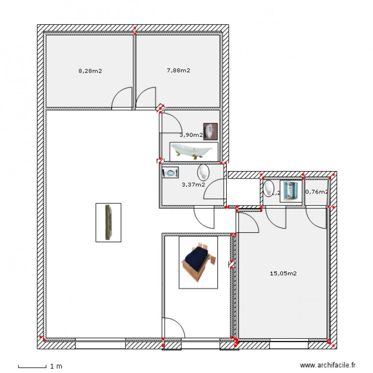 APPART DU BAS AU 220413. Plan de 0 pièce et 0 m2