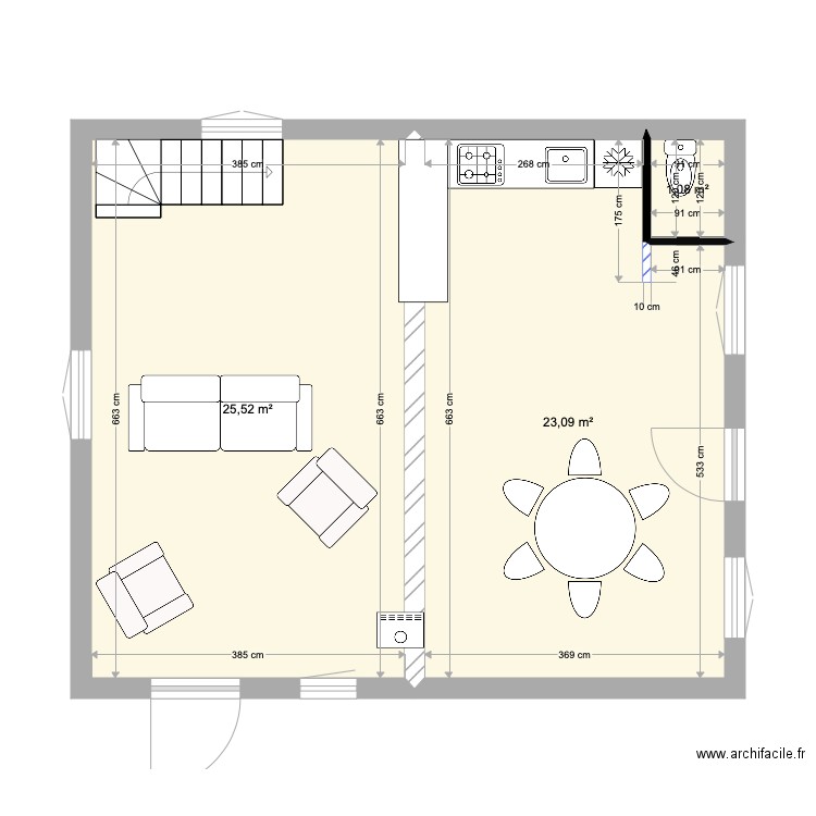 Etage0v2 actuel. Plan de 0 pièce et 0 m2