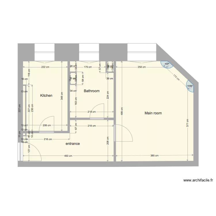 SCHI6 1 Zimmer Bestand. Plan de 