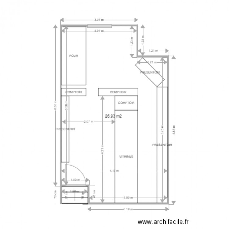 BOULANGERIE CHAUMETTE SAINT JEAN DE BRAYE. Plan de 0 pièce et 0 m2