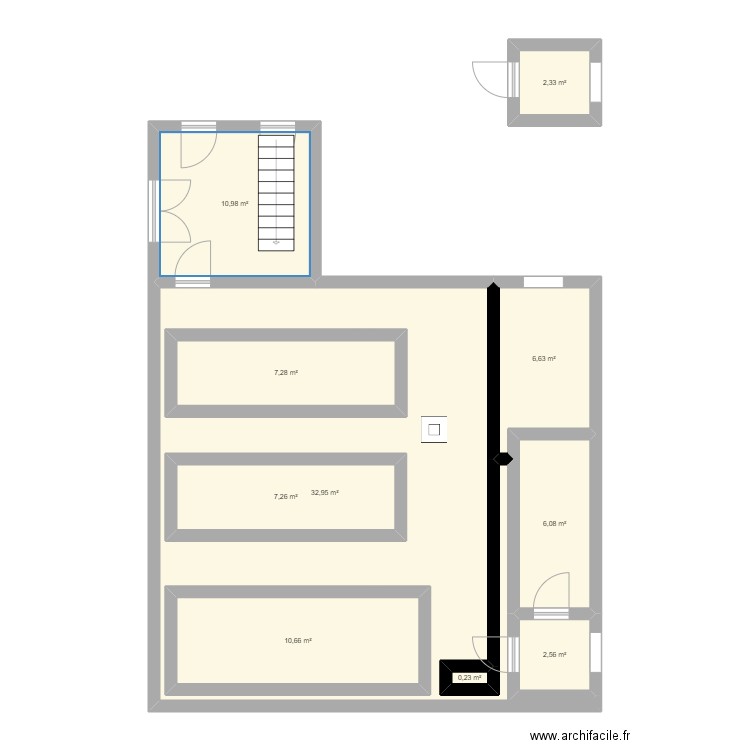 Camaret 2 Bas. Plan de 10 pièces et 123 m2