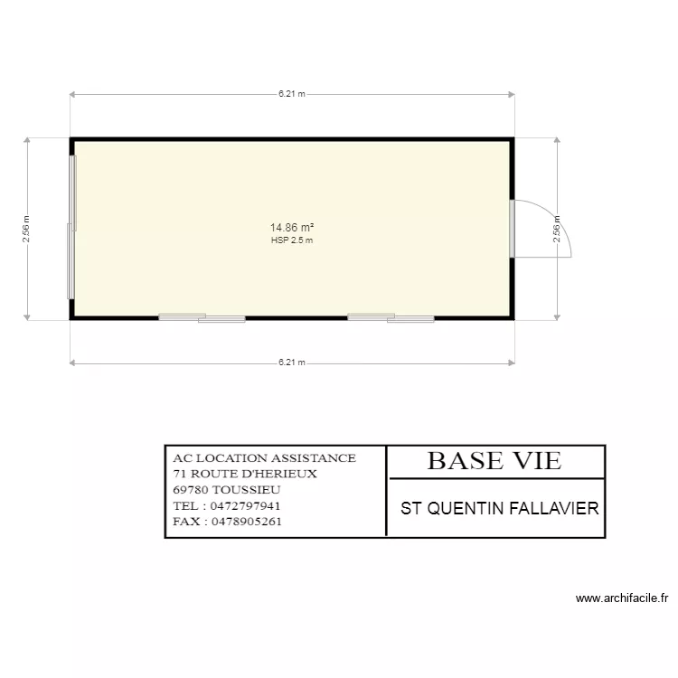ST QUENTIN FALLAVIER. Plan de 