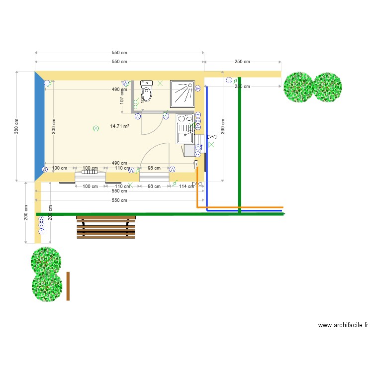 plan maçon murs 17. Plan de 0 pièce et 0 m2