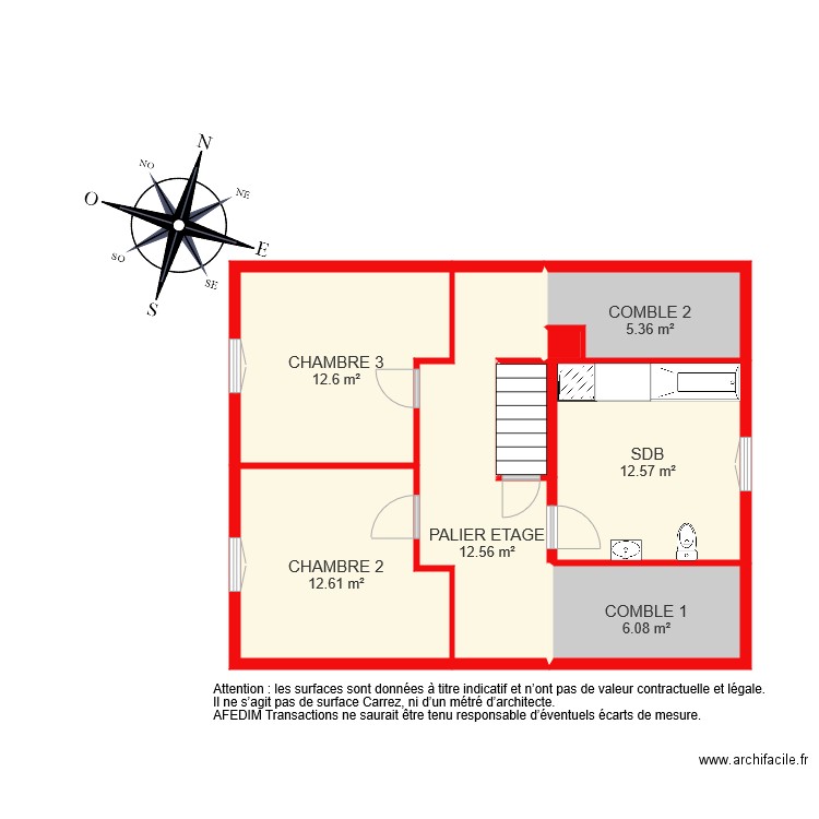 BI 5066 ETAGE. Plan de 0 pièce et 0 m2