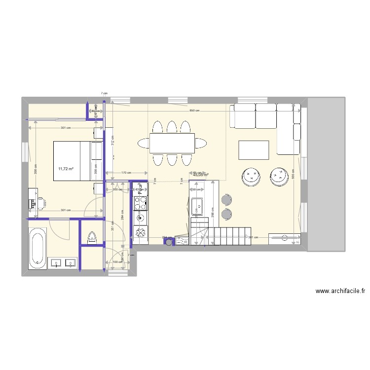 Les Menuires Niv 0 Modifie. Plan de 20 pièces et 132 m2