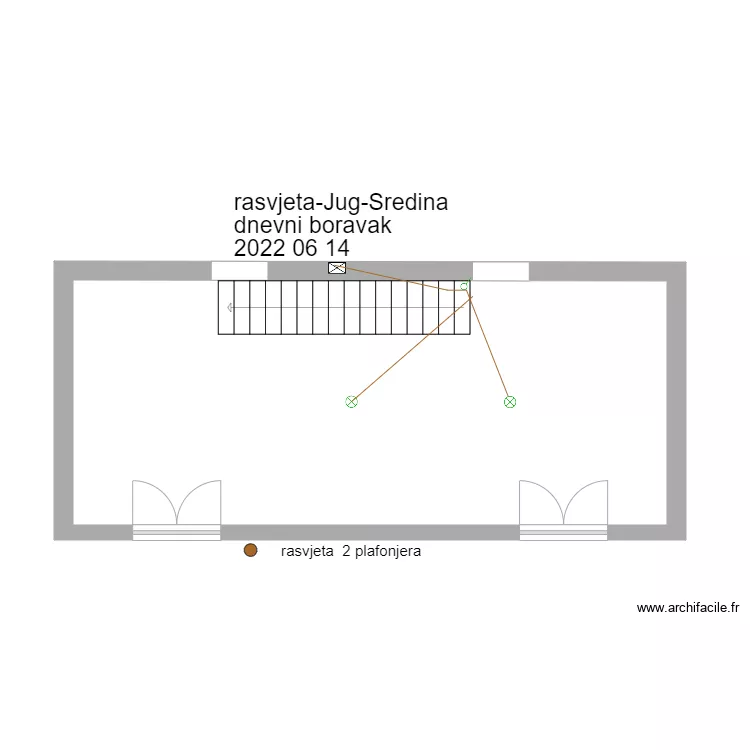 plan-Rasvjeta-Jug-Sredina. Plan de plan-Rasvjeta-Jug-Sredina. Plan de