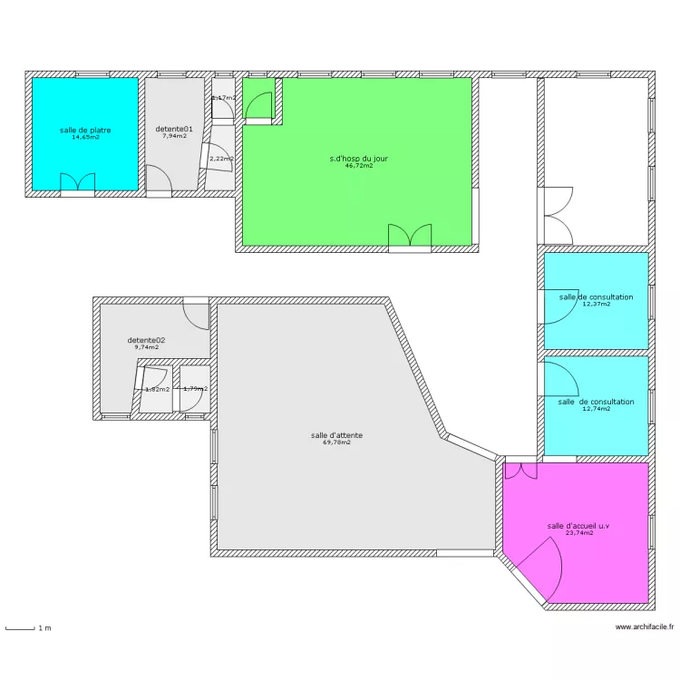 salle des urgences. Plan de salle des urgences. Plan de